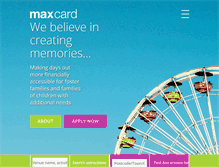 Tablet Screenshot of mymaxcard.co.uk
